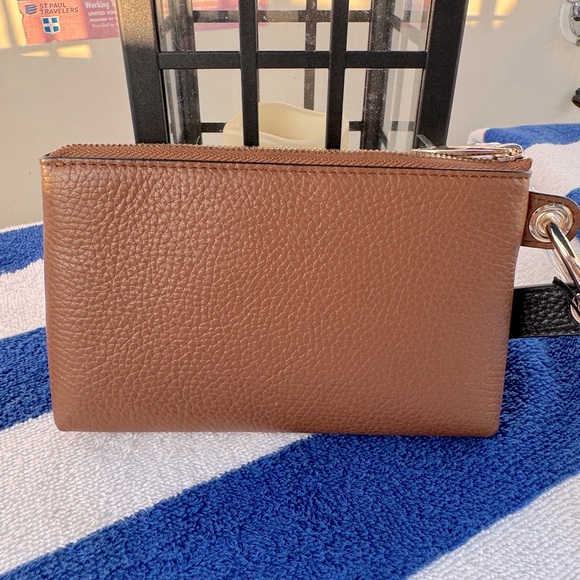 Furla Brown and Black Wristlet Clutch - Picture 2 of 6